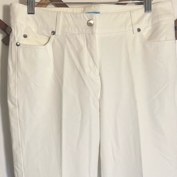 J. McLaughlin White Lexi 4-Way Stretch Denim Jeans Size 6 - Picture 2 of 8